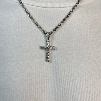 Iced Cross Pendant