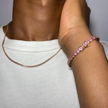 Pink Panther Tennis Bracelet