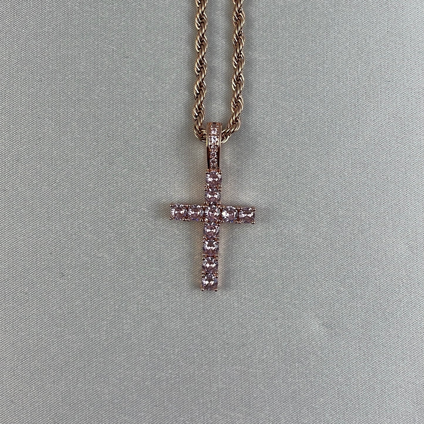 Pink Panther Cross Pendant