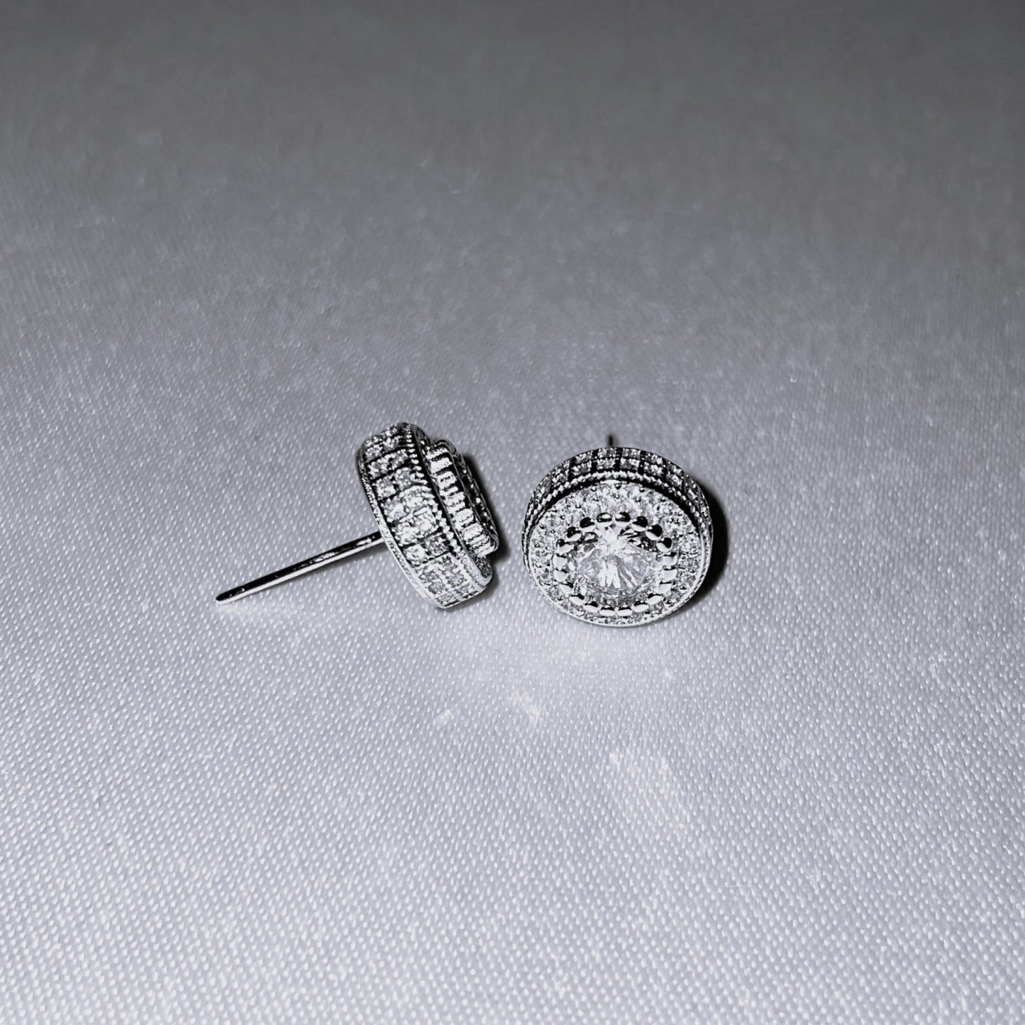 Iced 925 Sterling Silver Studs