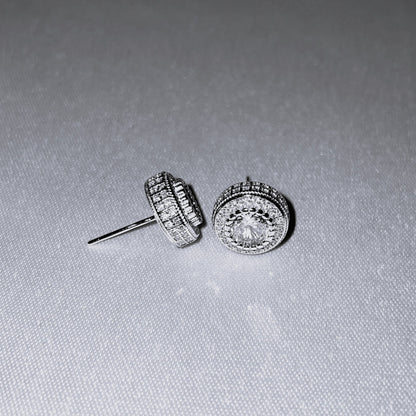 Iced 925 Sterling Silver Studs