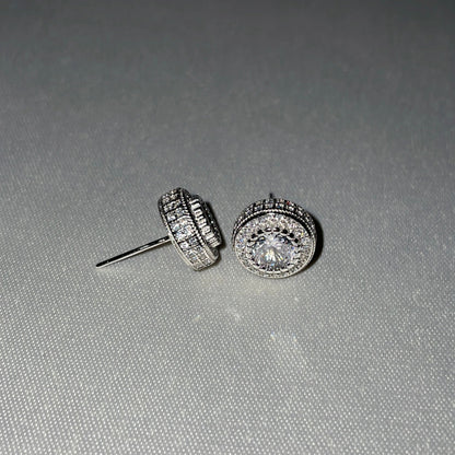 Iced 925 Sterling Silver Studs