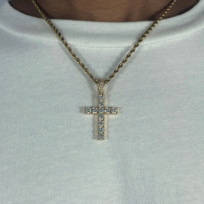 Iced Cross Pendant